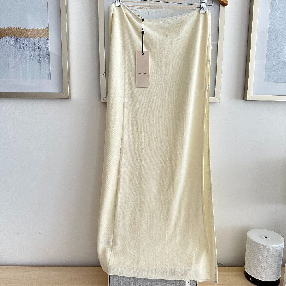 NWT Bec + bridge semi sheer cotton knit maxi skirt - Picture 3 of 7